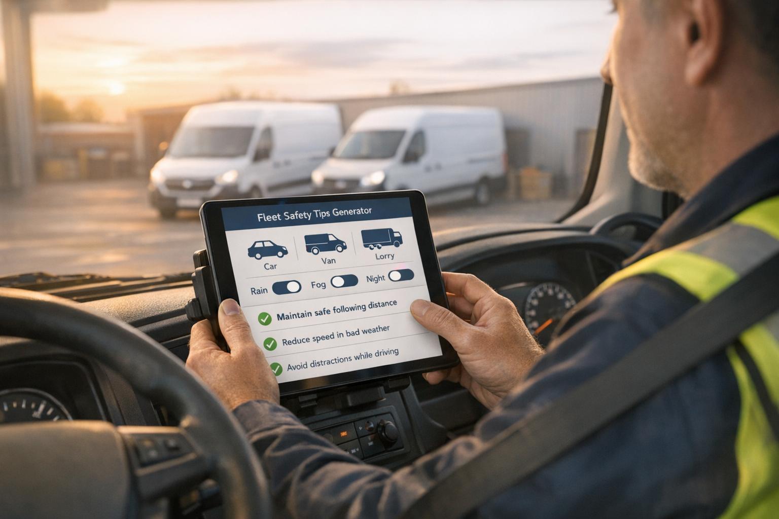 Fleet Driver Safety Tips Generator