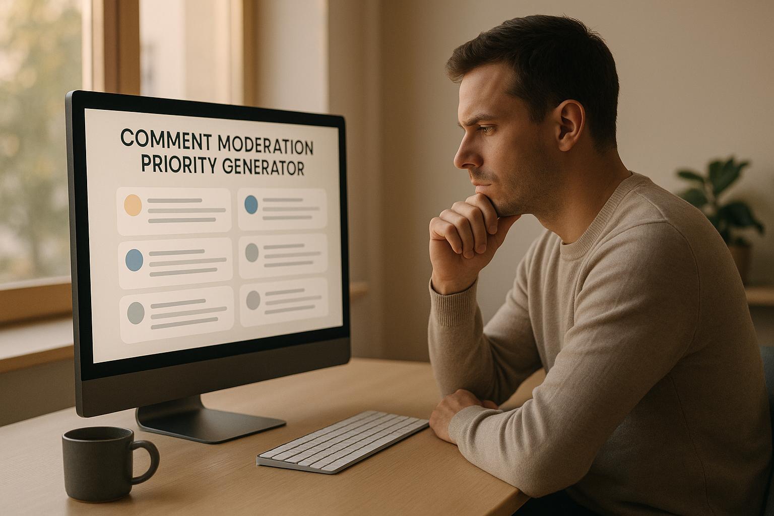 Comment Moderation Priority Generator