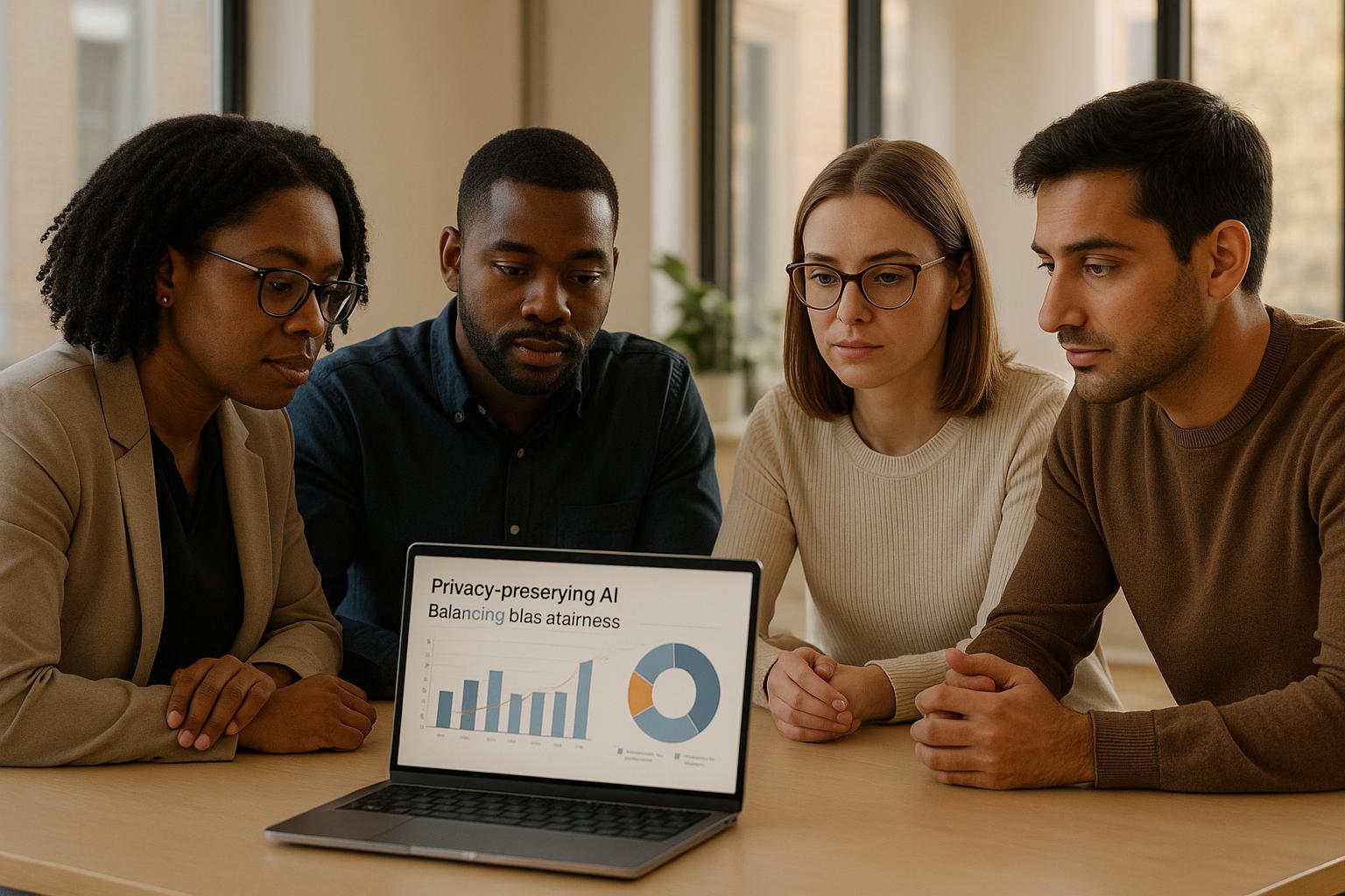 Privacy-Preserving AI: Balancing Bias and Fairness