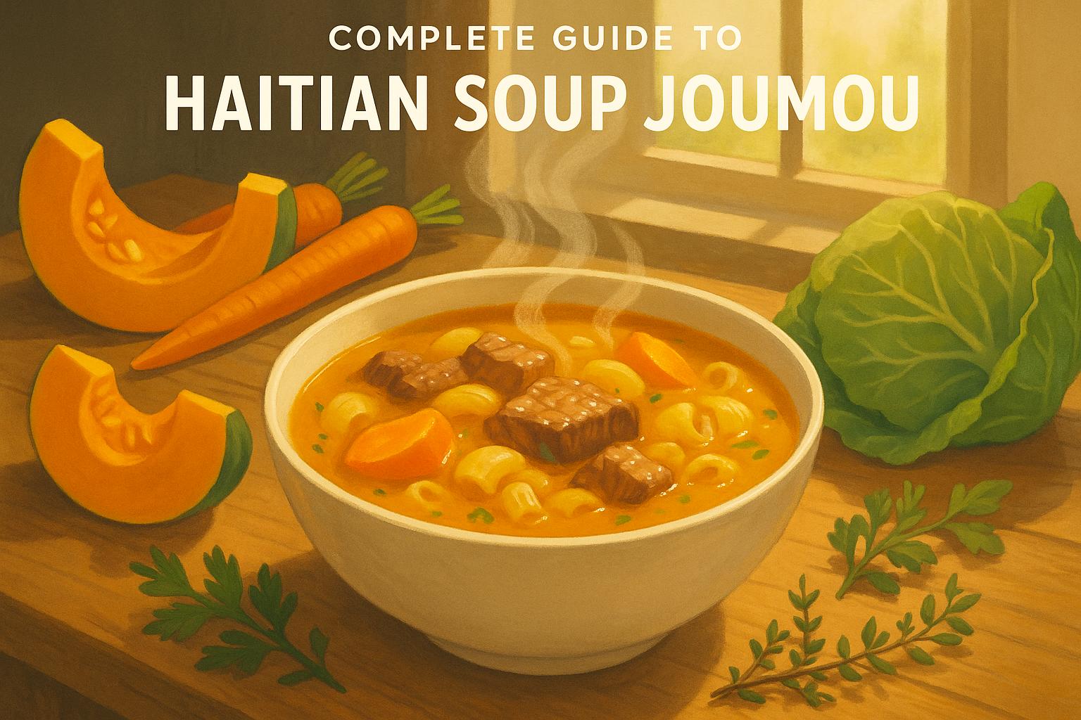 Thumbnail for: Complete Guide to Haitian Soup Joumou