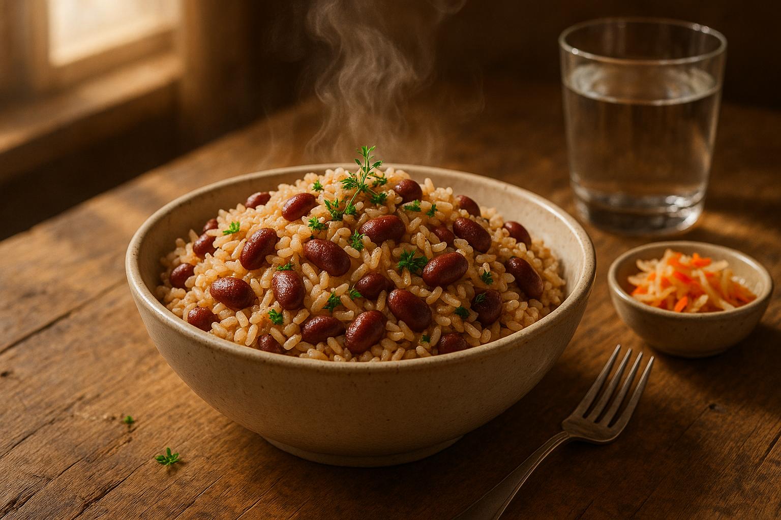 Thumbnail for: How do you make traditional Haitian rice and beans