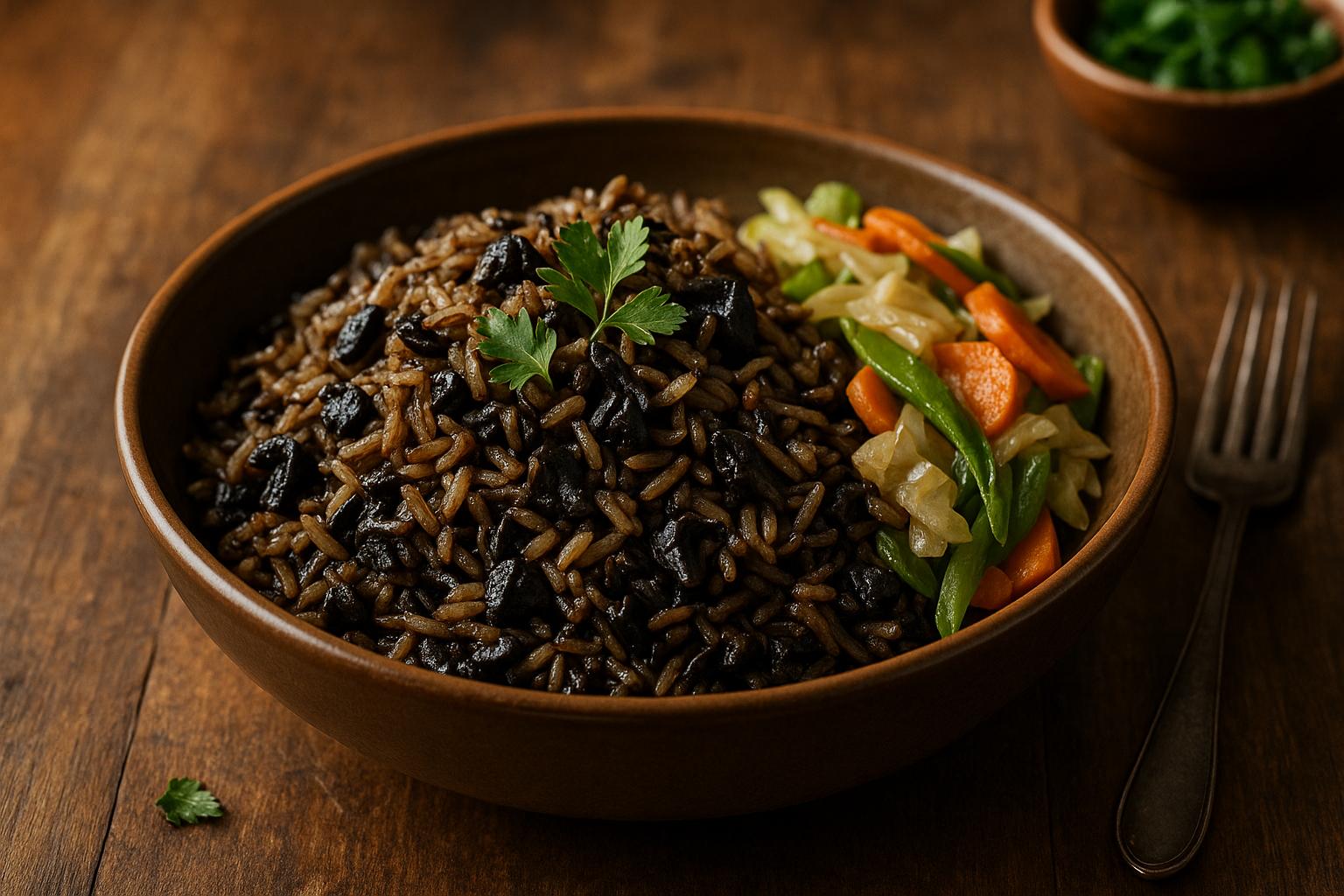 Thumbnail for: How Diri Djon Djon Gets Its Earthy Flavor