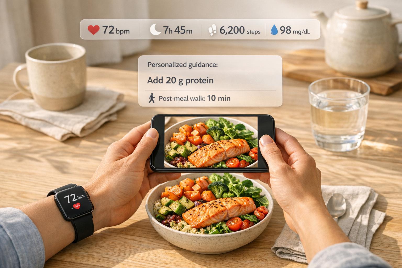 How AI Improves Nutrition Tracking with Wearables