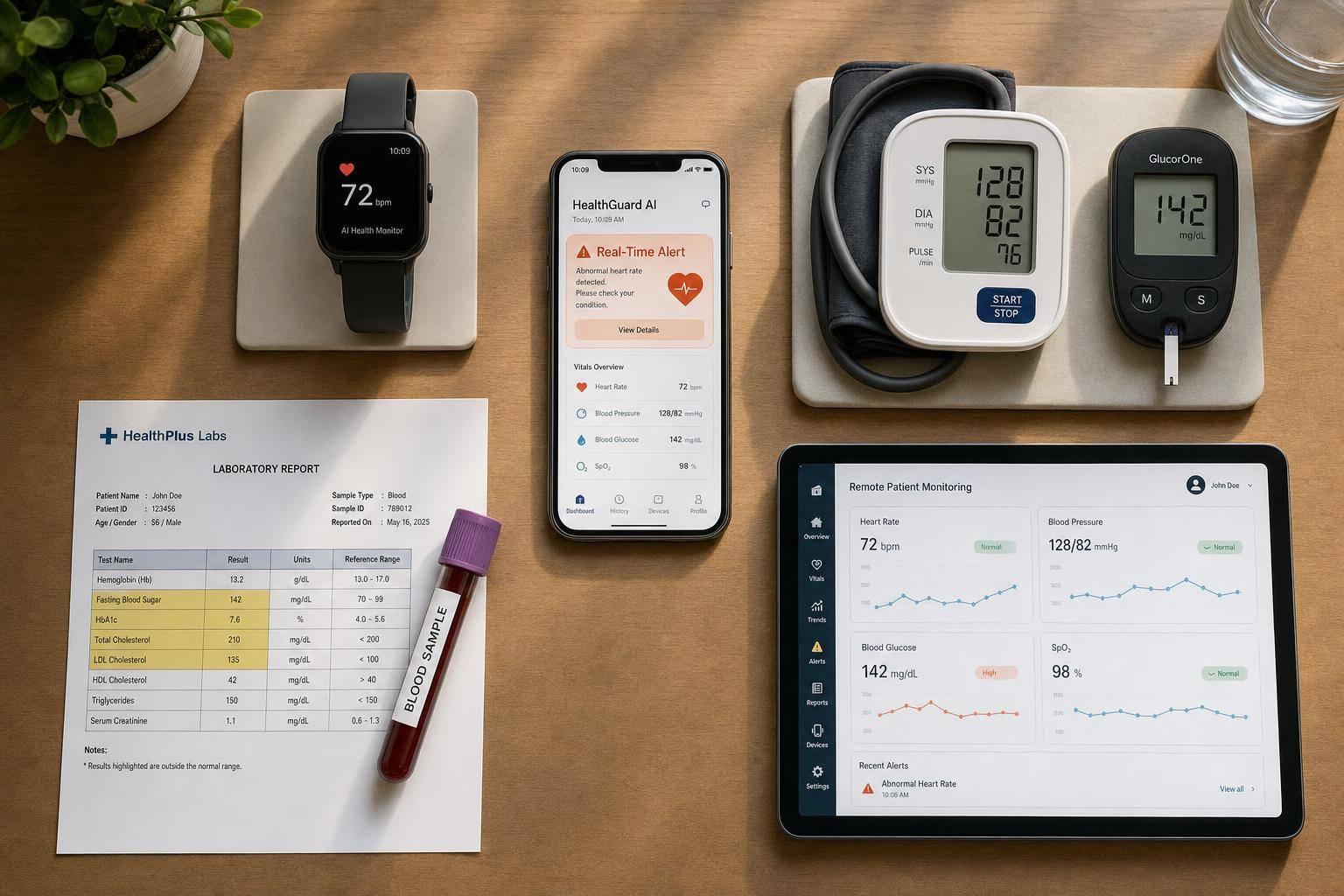 Real-Time Chronic Disease Alerts with AI Sensors