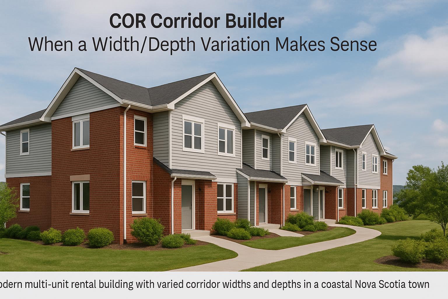 Thumbnail for: COR Corridor Builder: When a Width/Depth Variation Makes Sense