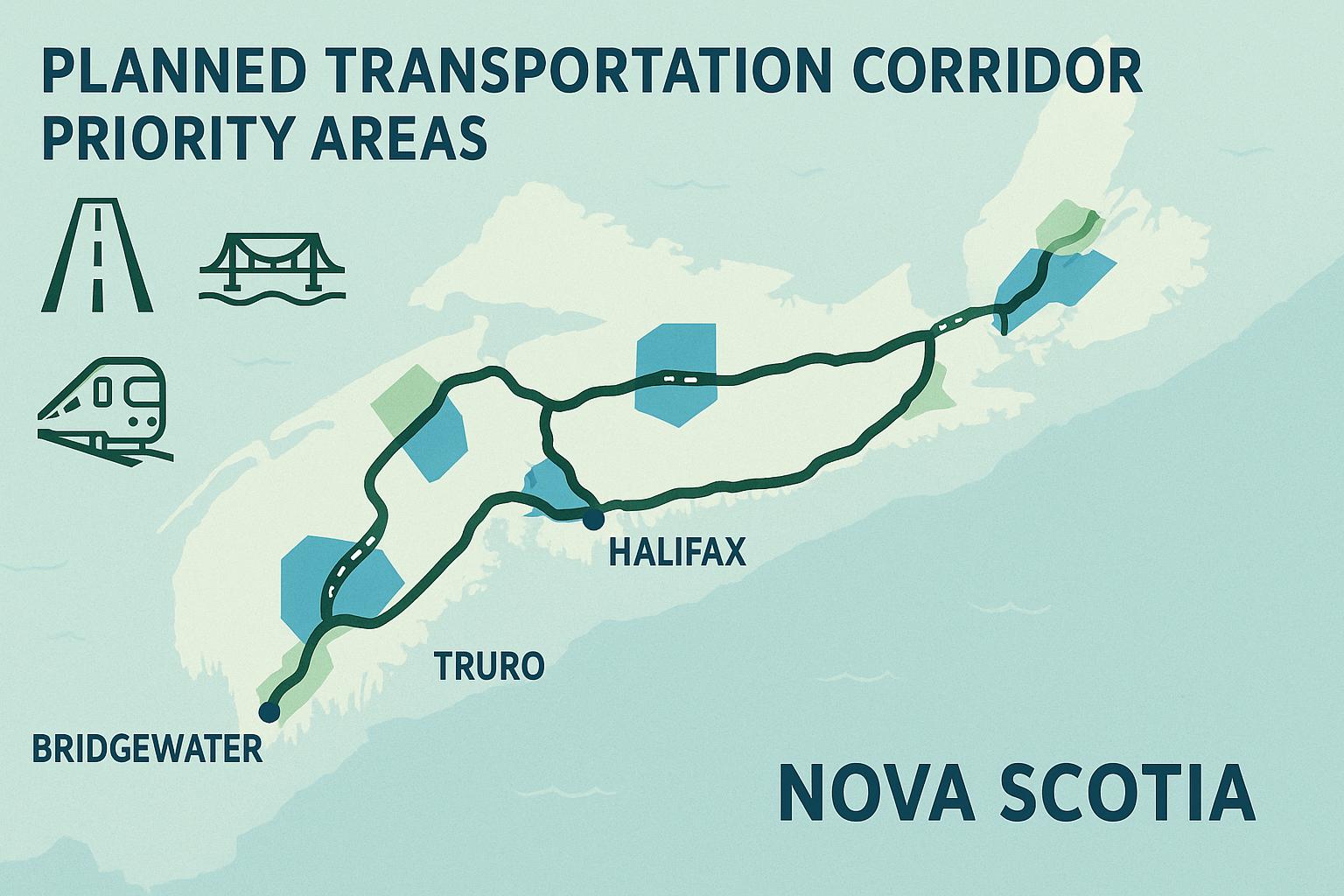 Thumbnail for: Nova Scotia designates priority areas for transportation corridor development
