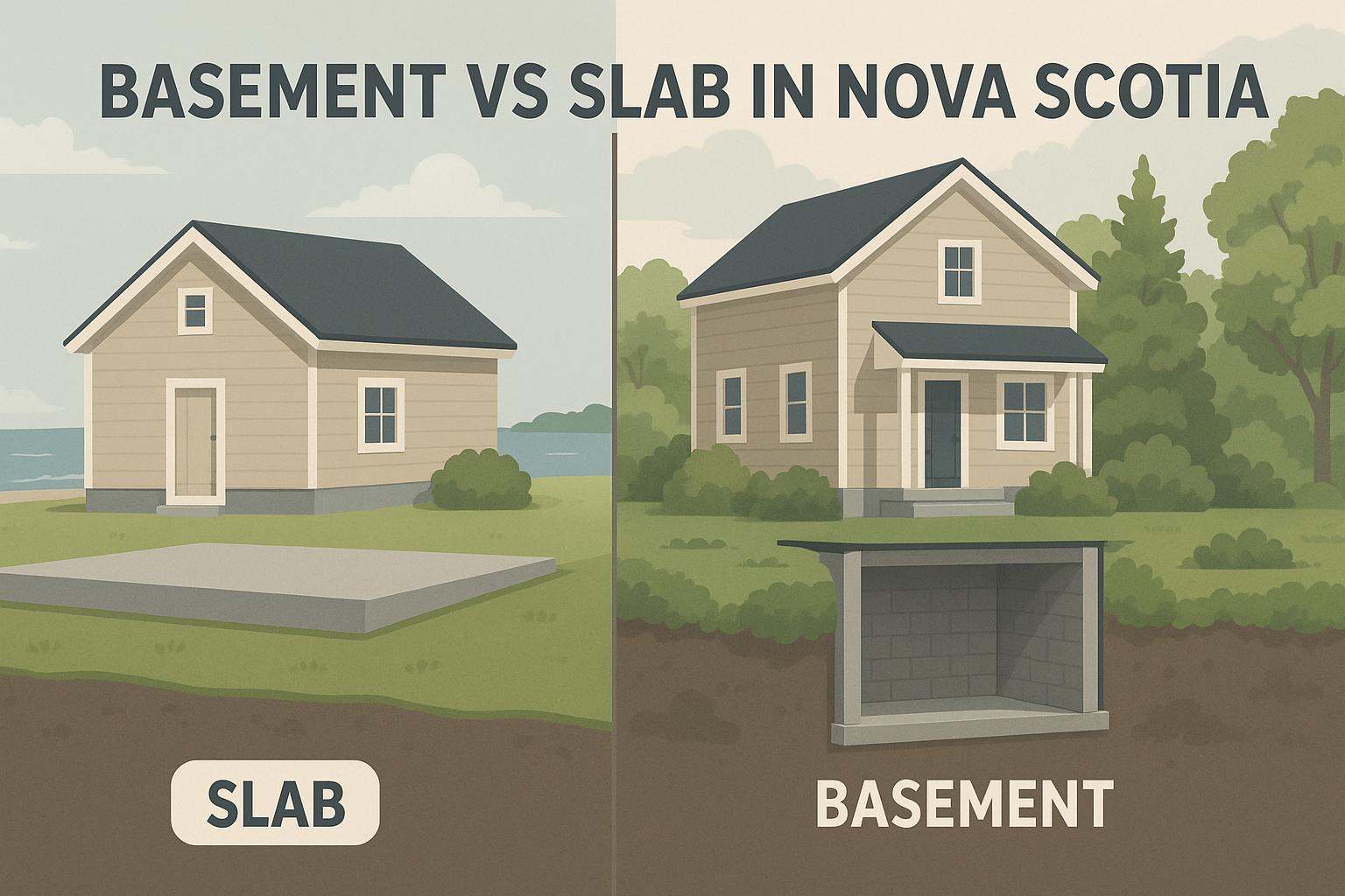 Thumbnail for: Basement vs Slab in Nova Scotia: Cost, Risk, and Site Conditions