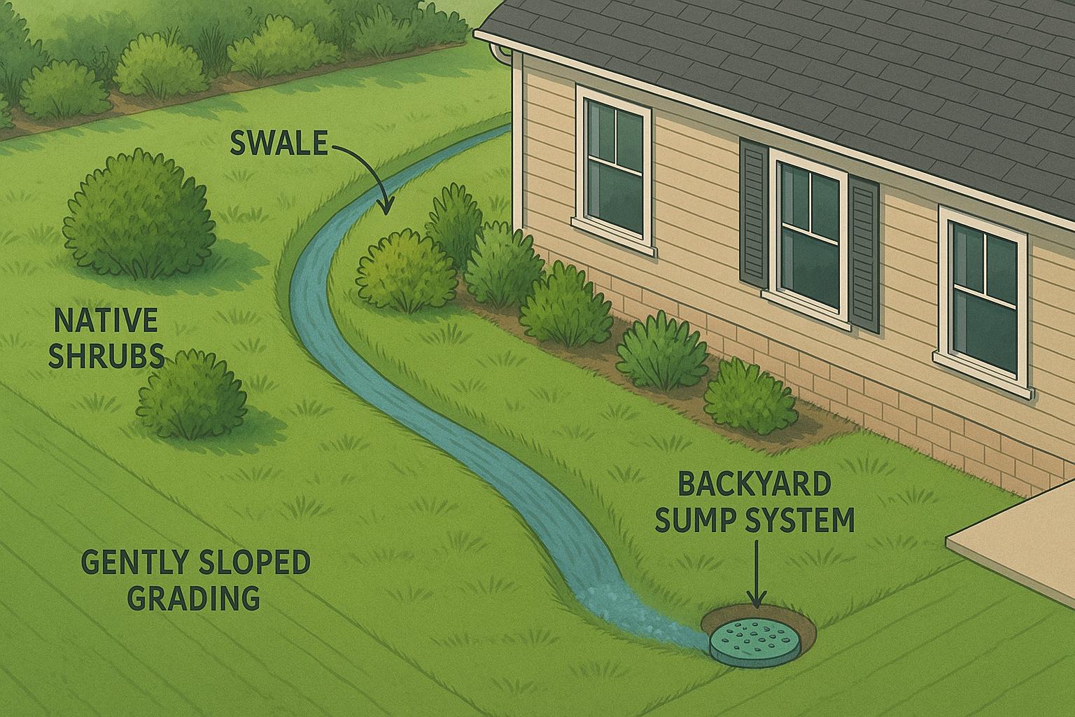 Thumbnail for: Landscape & Drainage Basics: Swales, Sumps, and Grading That Prevent Wet Basements