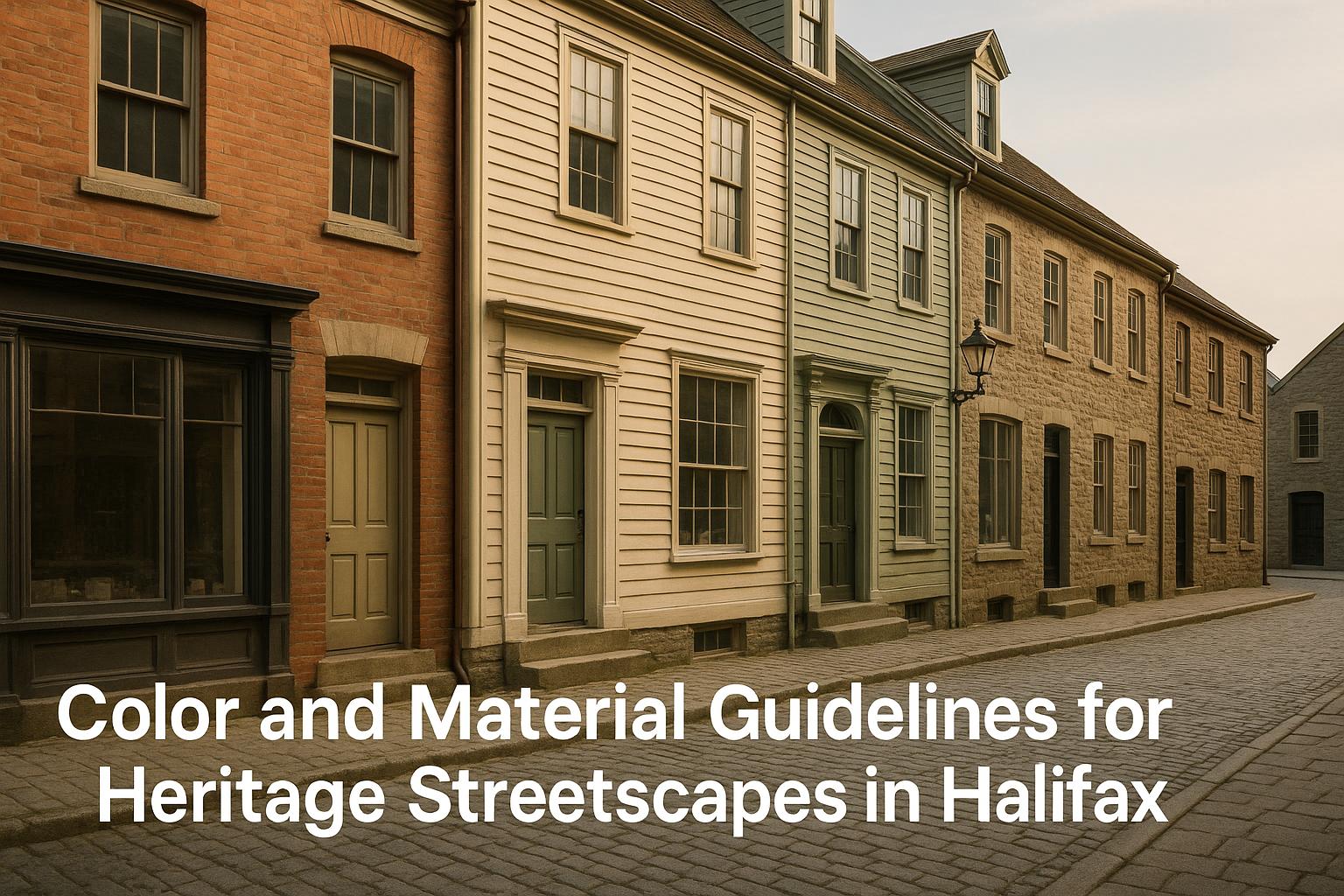 Thumbnail for: Color and Material Guidelines for Heritage Streetscapes in Halifax