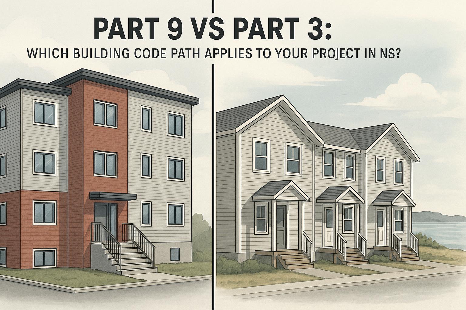 Thumbnail for: Part 9 vs Part 3: Which Building Code Path Applies to Your Project in NS?