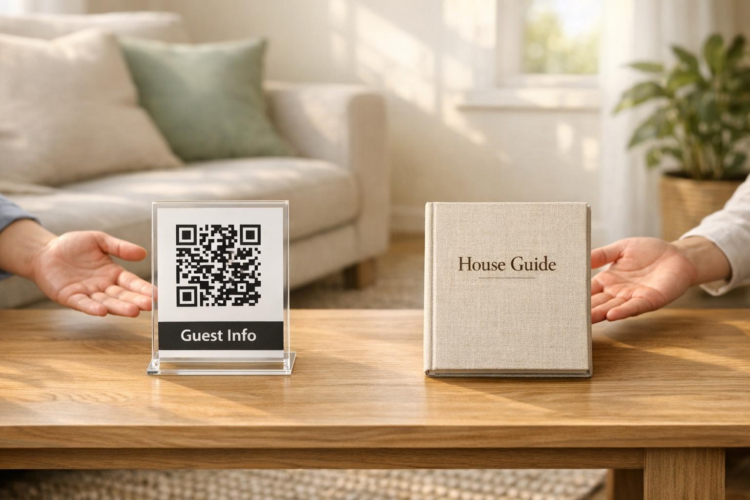 QR Code vs Printed Guidebook: Best Option for Rental Hosts