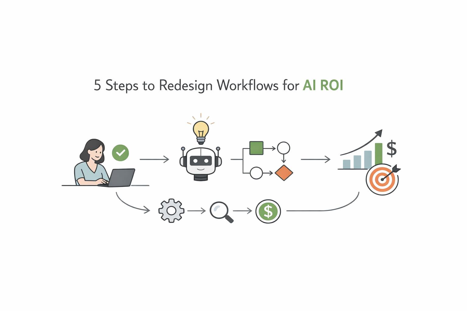 Thumbnail for: 5 Steps to Redesign Workflows for AI ROI