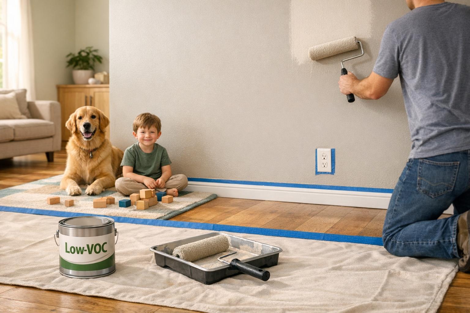 Interior Painting Tips for Homes with Pets and Kids