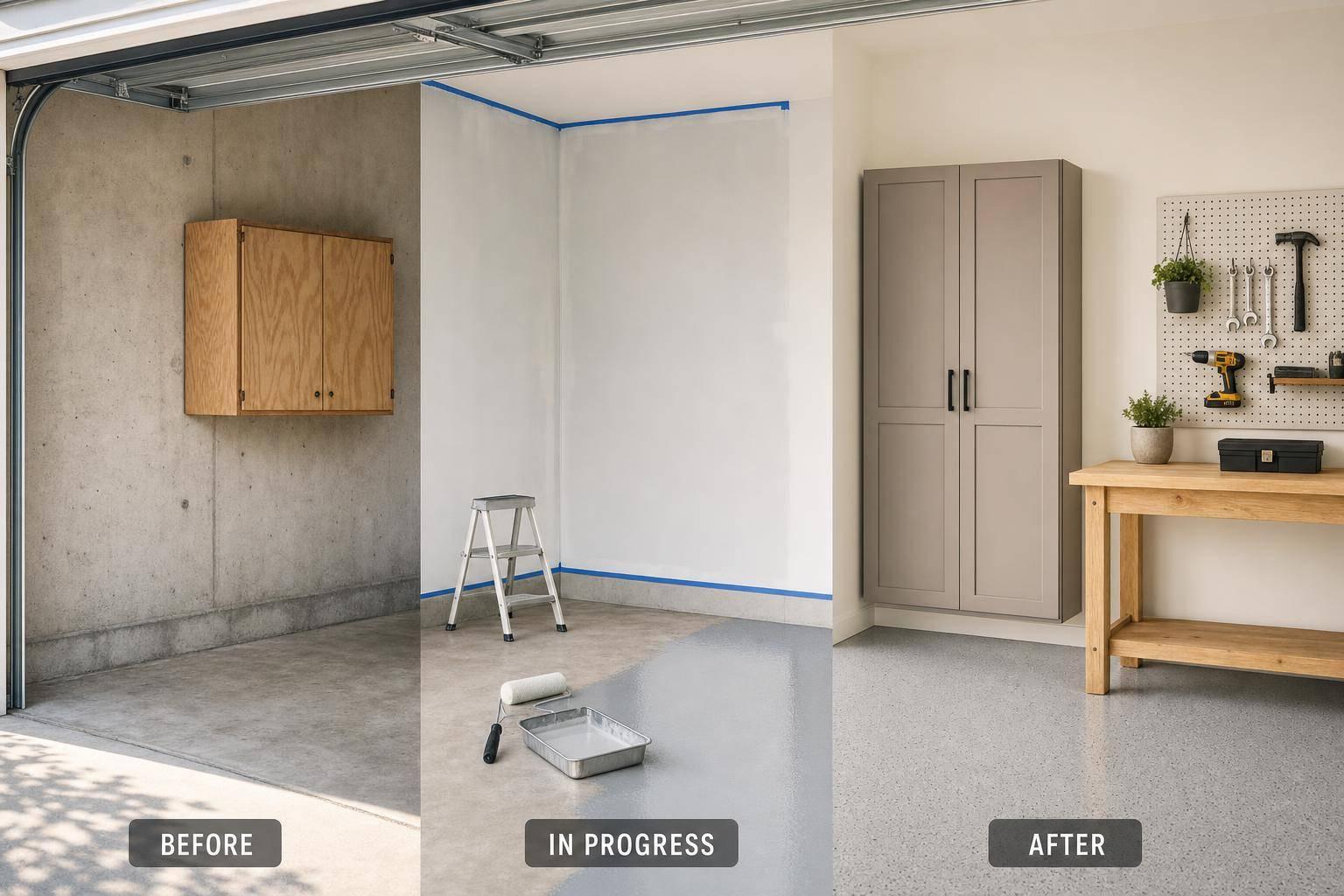 Garage Makeover: Painting Walls, Floors, and Cabinets for a Complete Transformation
