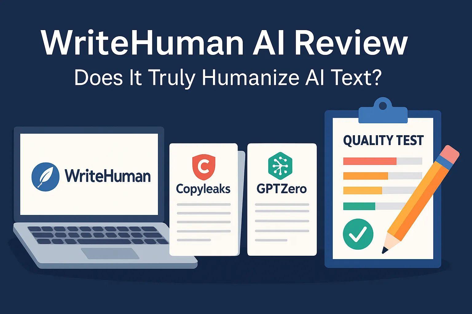 WriteHuman AI Review (2025): Real Test Results, Score & Alternatives