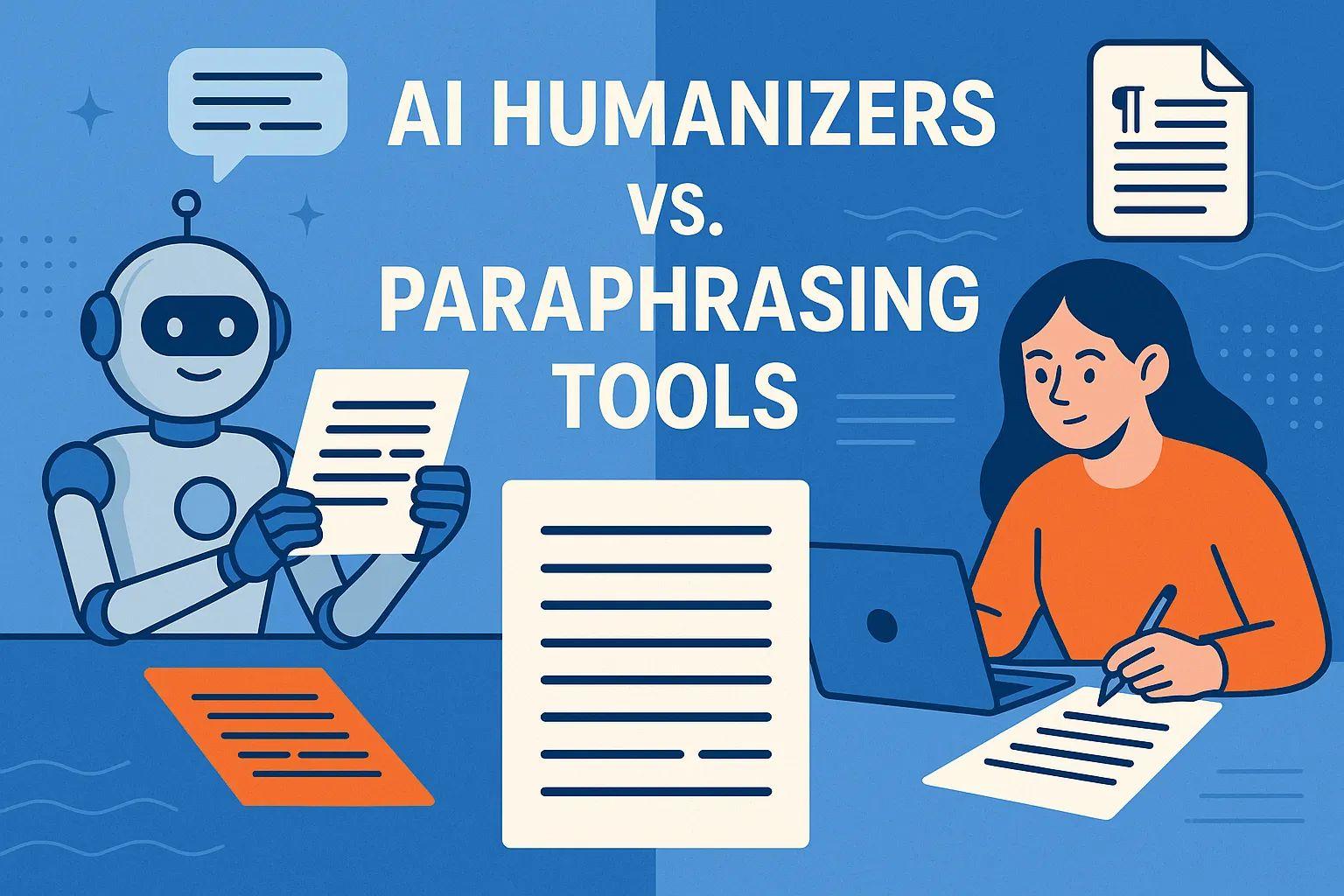 AI Humanizers vs. Paraphrasing Tools: Key Differences