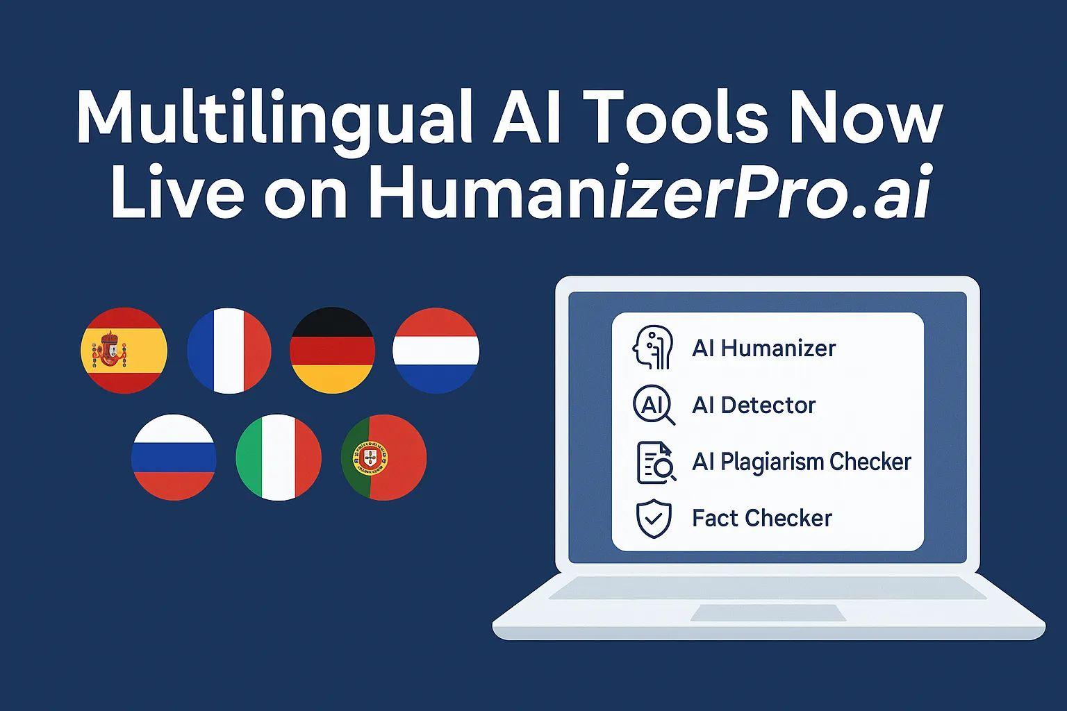 Multilingual AI Tools Now Live on HumanizerPro.ai