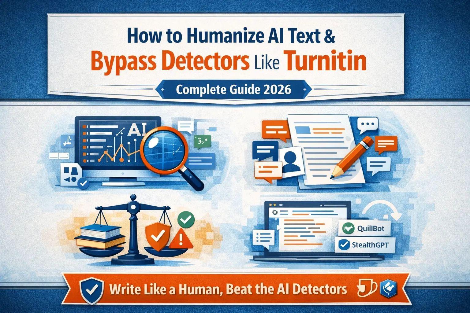 How to Humanize AI Text and Bypass Detectors like Turnitin: Complete Guide 2026