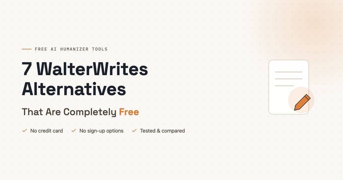 7 WalterWrites Alternatives That Are Completely Free