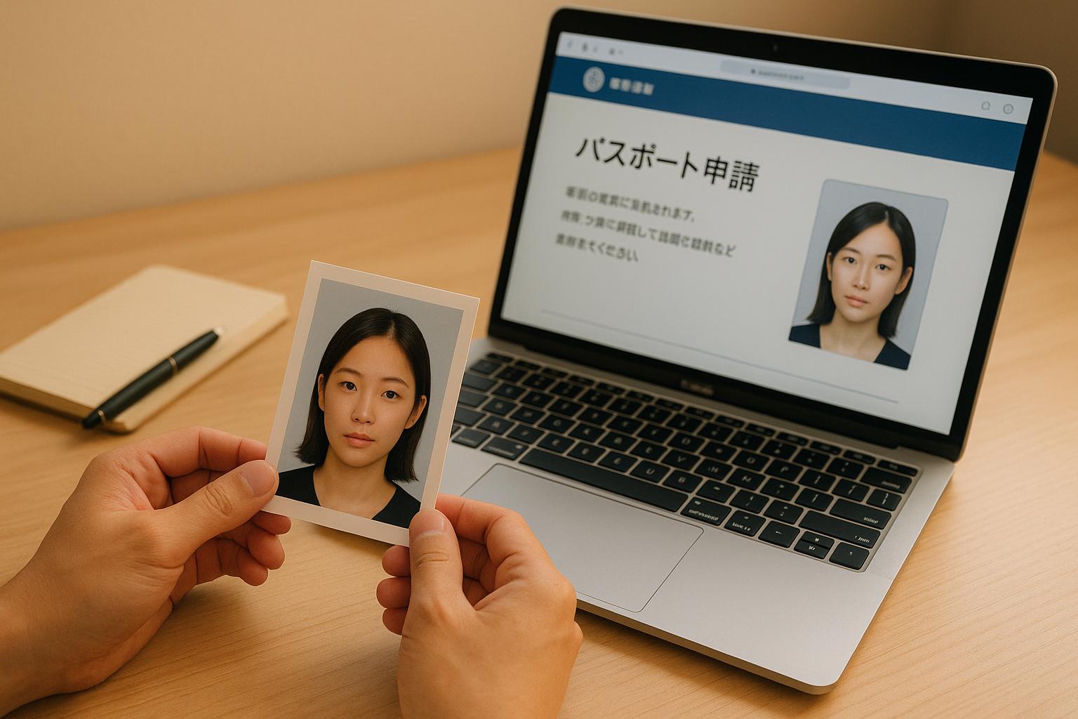 日本のパスポート写真提出後の確認手順