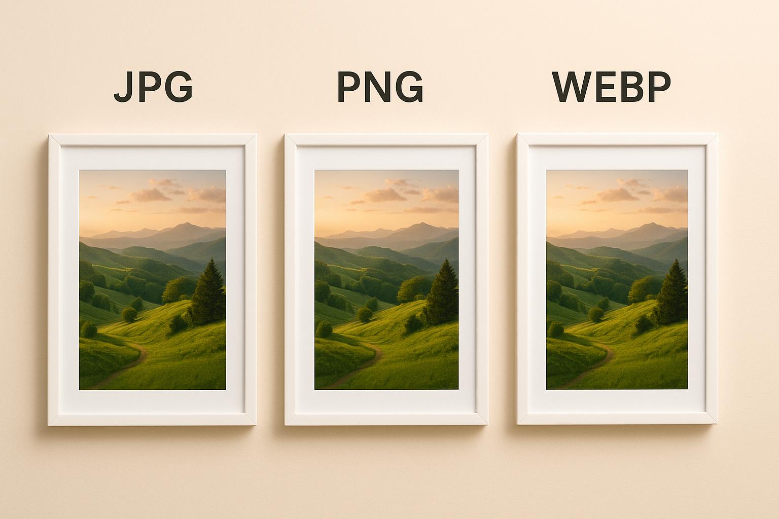 JPG vs PNG vs WEBP: Format Comparison