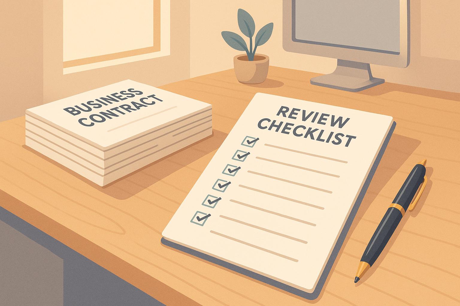 Business Contract Review Checklist: 10 Essential Steps