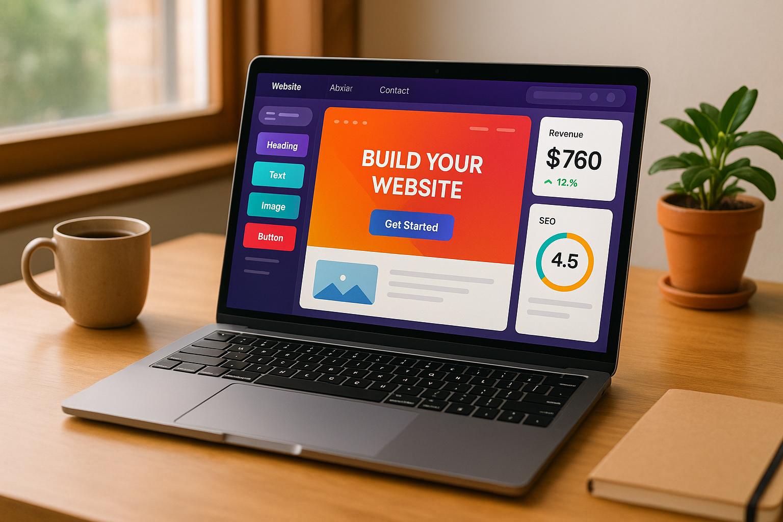 no-code platform for building monetizable websites