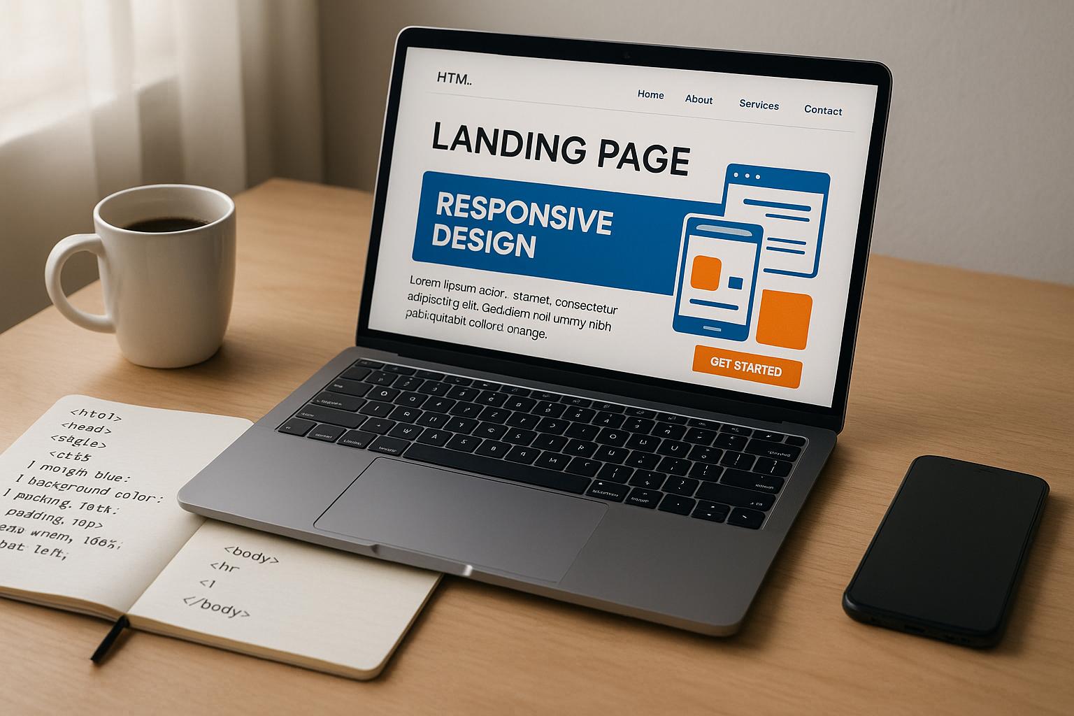 Build a Responsive Landing Page with HTML & CSS