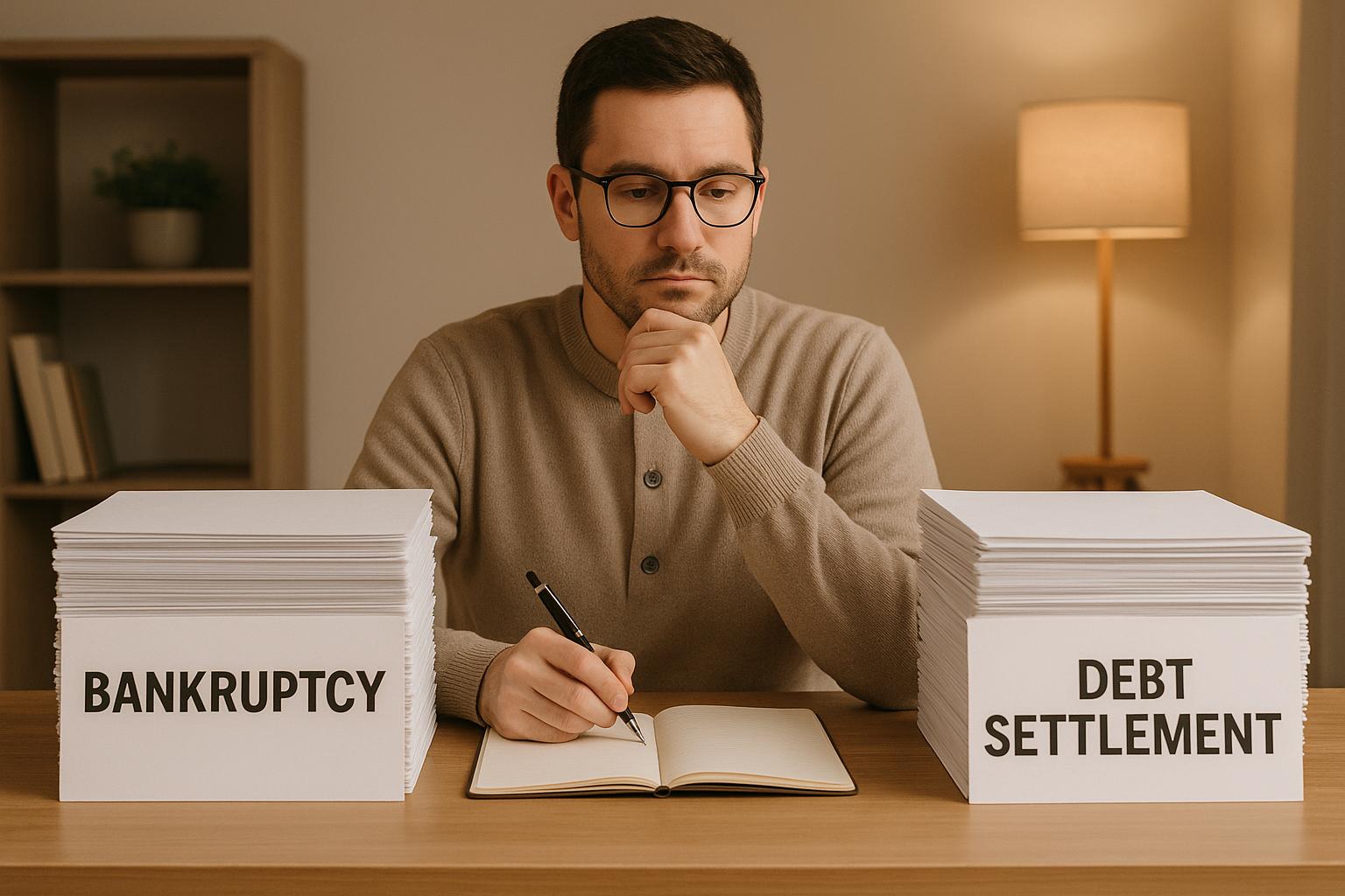 Thumbnail for: Debt Settlement vs Bankruptcy: 7 Crucial Things You Need to Know