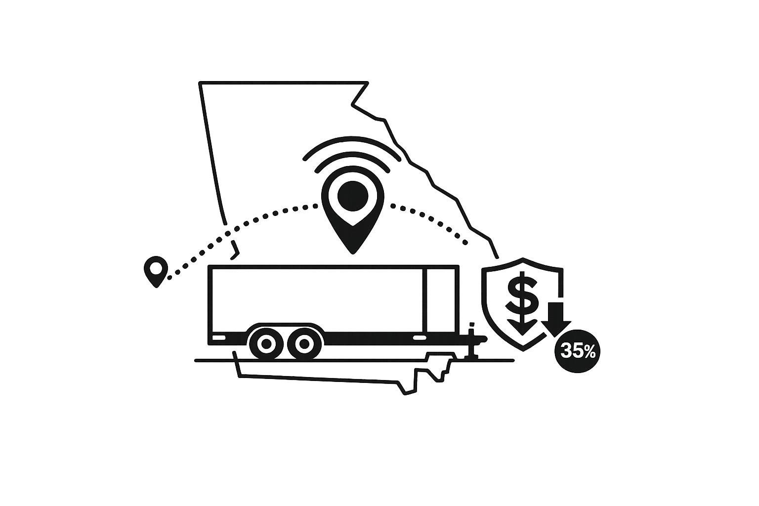 Trailer Insurance Savings in Georgia: GPS Tracking Benefits