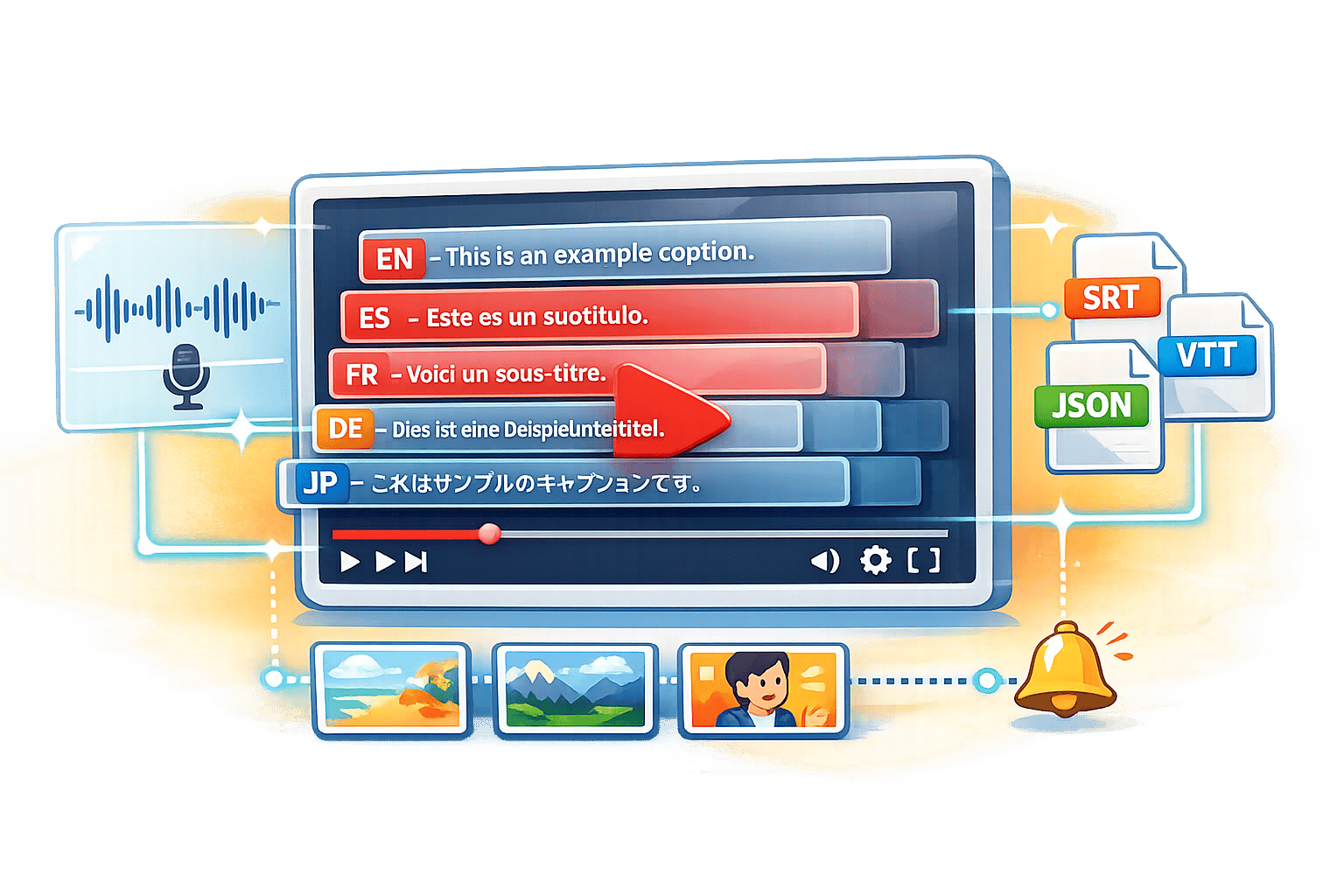 API Tools for Automated YouTube Captions | LongStories.ai