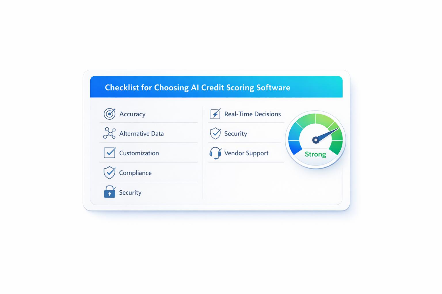 Thumbnail for: Checklist for Choosing AI Credit Scoring Software