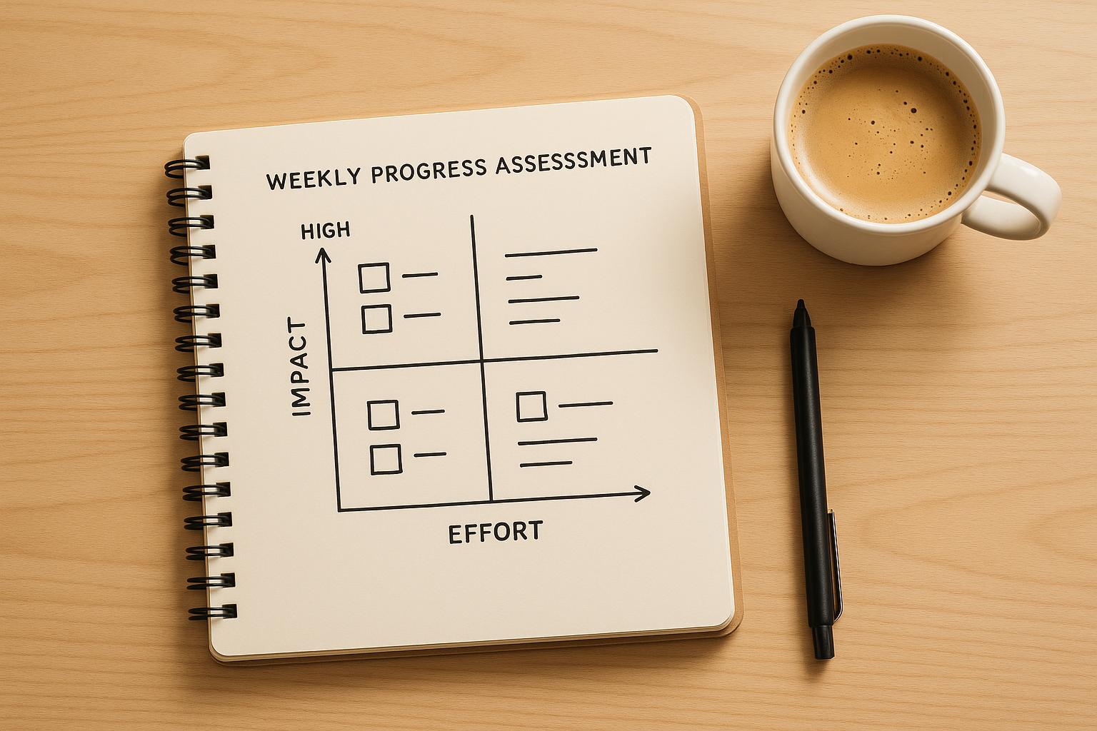 Weekly Progress Assessments: Impact vs. Effort