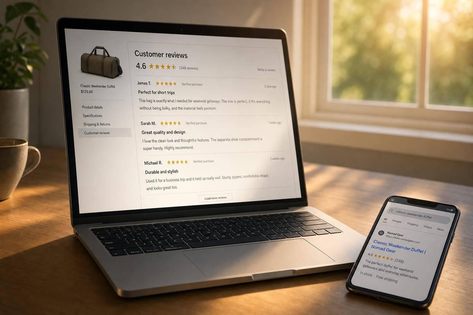 Thumbnail for: Reviews vs Ratings: SEO Impact on Product Pages