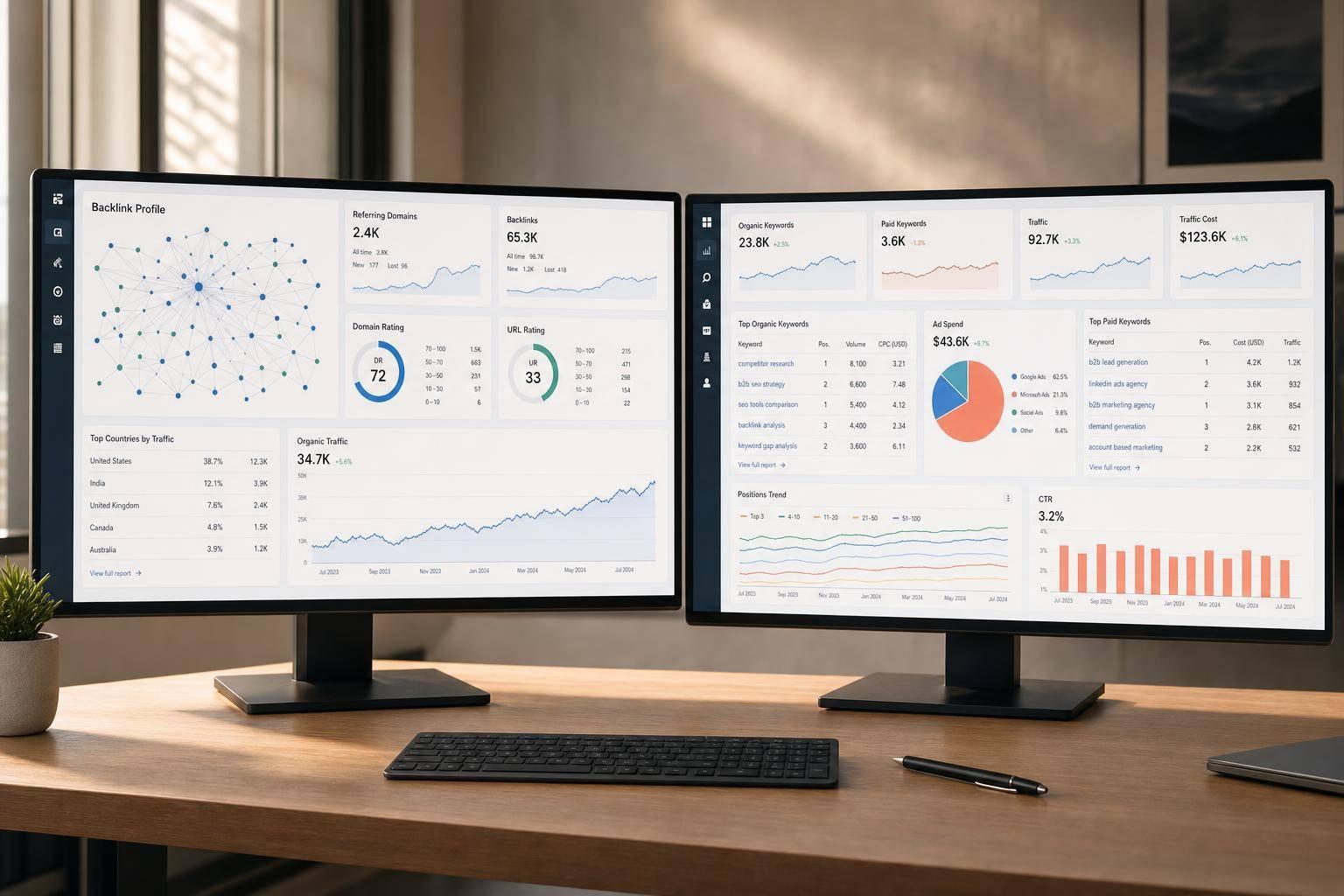 Thumbnail for: Ahrefs vs Semrush for B2B Rival Research