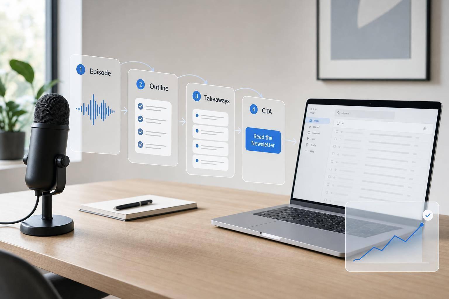 Thumbnail for: Podcast to Newsletter: B2B Email Workflow
