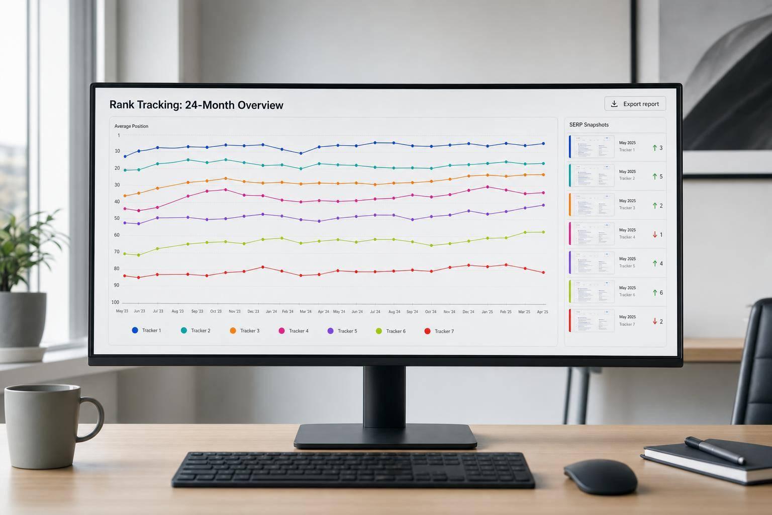 Thumbnail for: 7 Rank Trackers With Historical Trend Reports