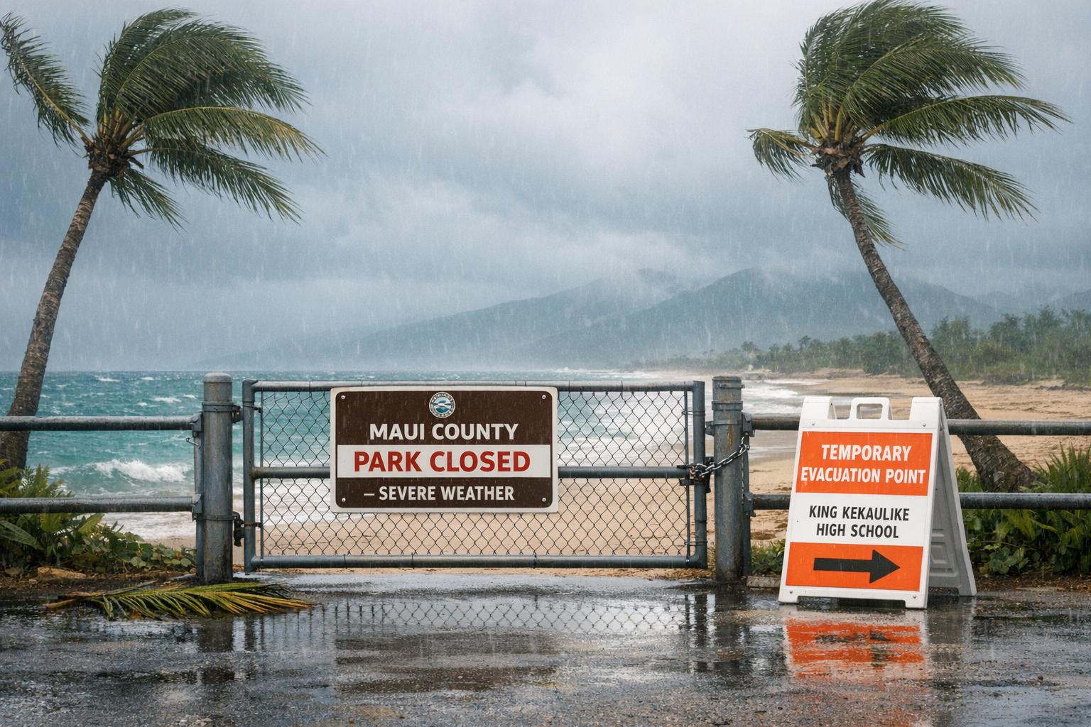 Thumbnail for: Maui County Offices and Parks Closed Due to Severe Weather