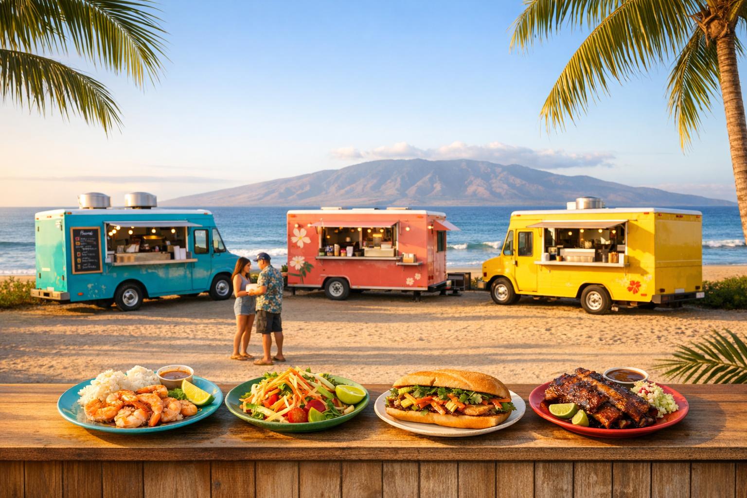 Thumbnail for: Top-rated food trucks for casual dining on Maui