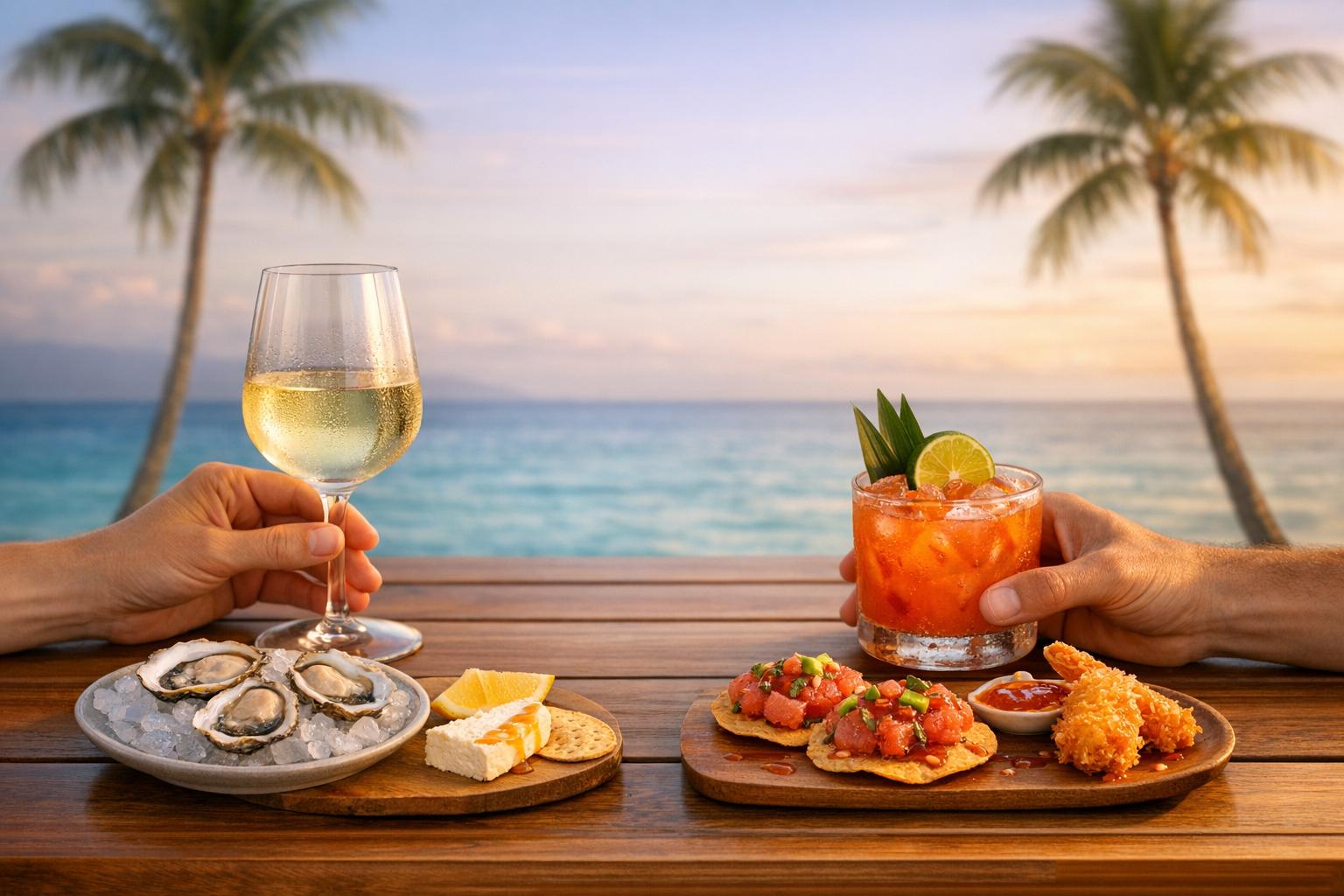 Thumbnail for: Happy Hour Food Pairings: Wine vs. Cocktails