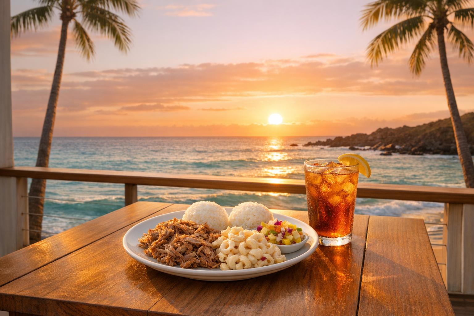Thumbnail for: Best Sunset Views with Hawaiian Plate Lunches