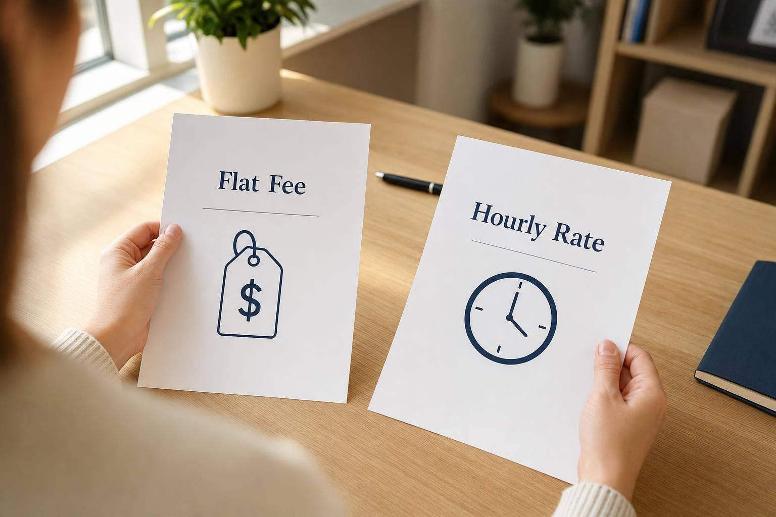 Thumbnail for: Flat Fees vs. Hourly Rates: What Clients Should Know