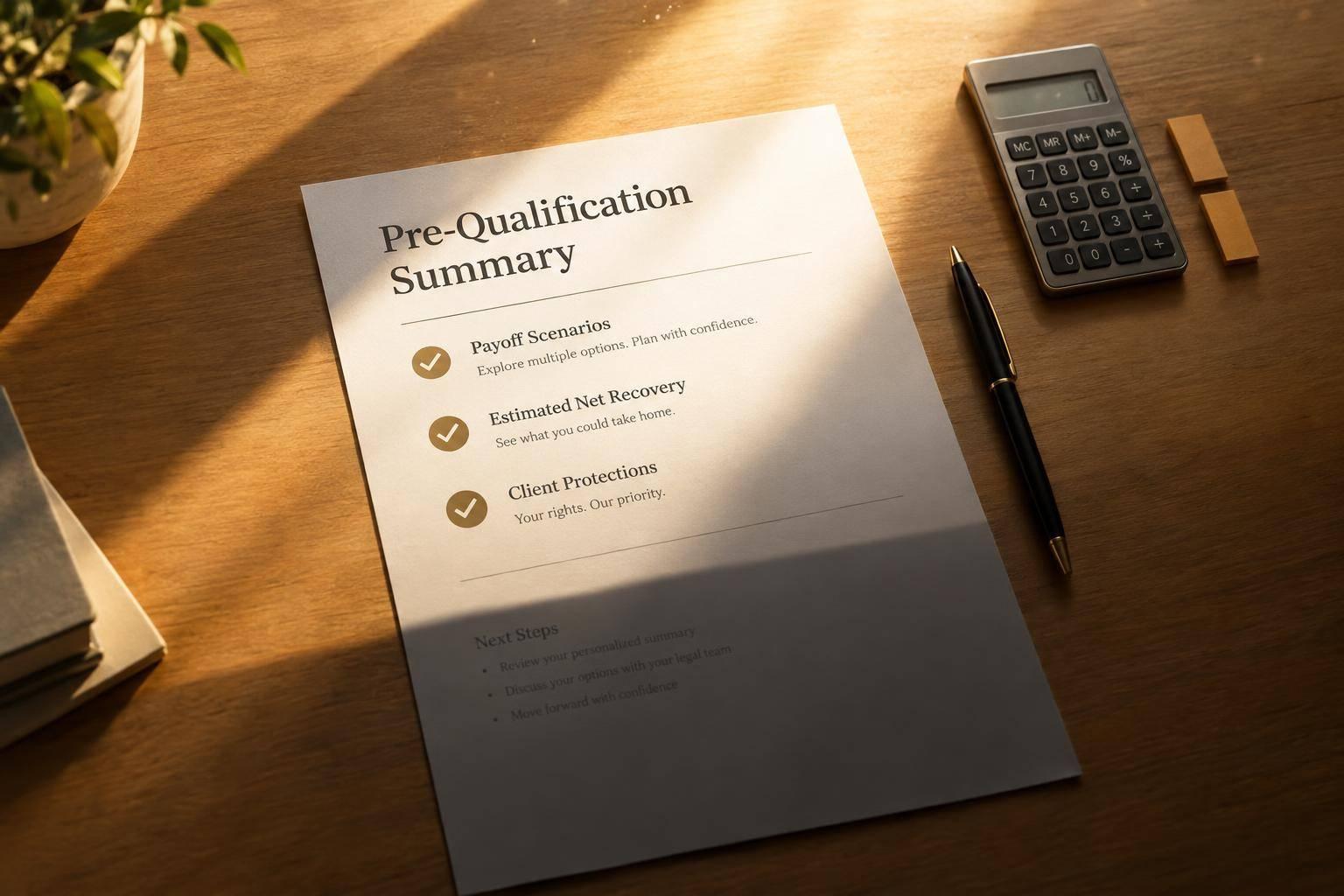 Thumbnail for: How Pre-Qualification for Legal Funding Helps Strategy