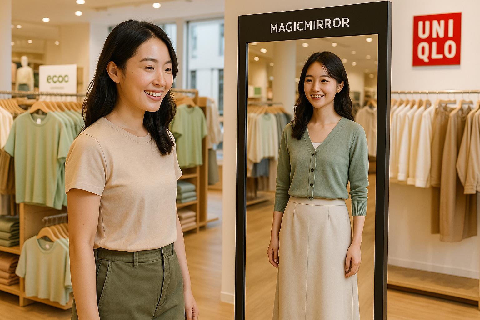 Thumbnail for: Uniqlo et le miroir magique: comment ça marche