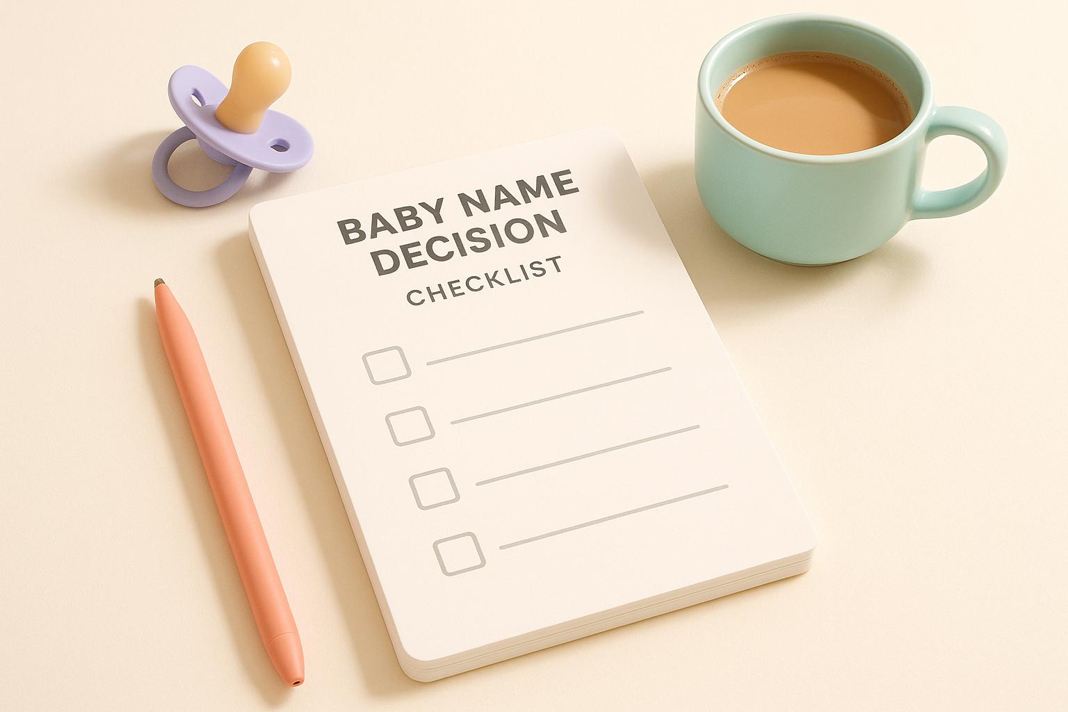 Thumbnail for: Baby Name Decision Checklist for New Parents