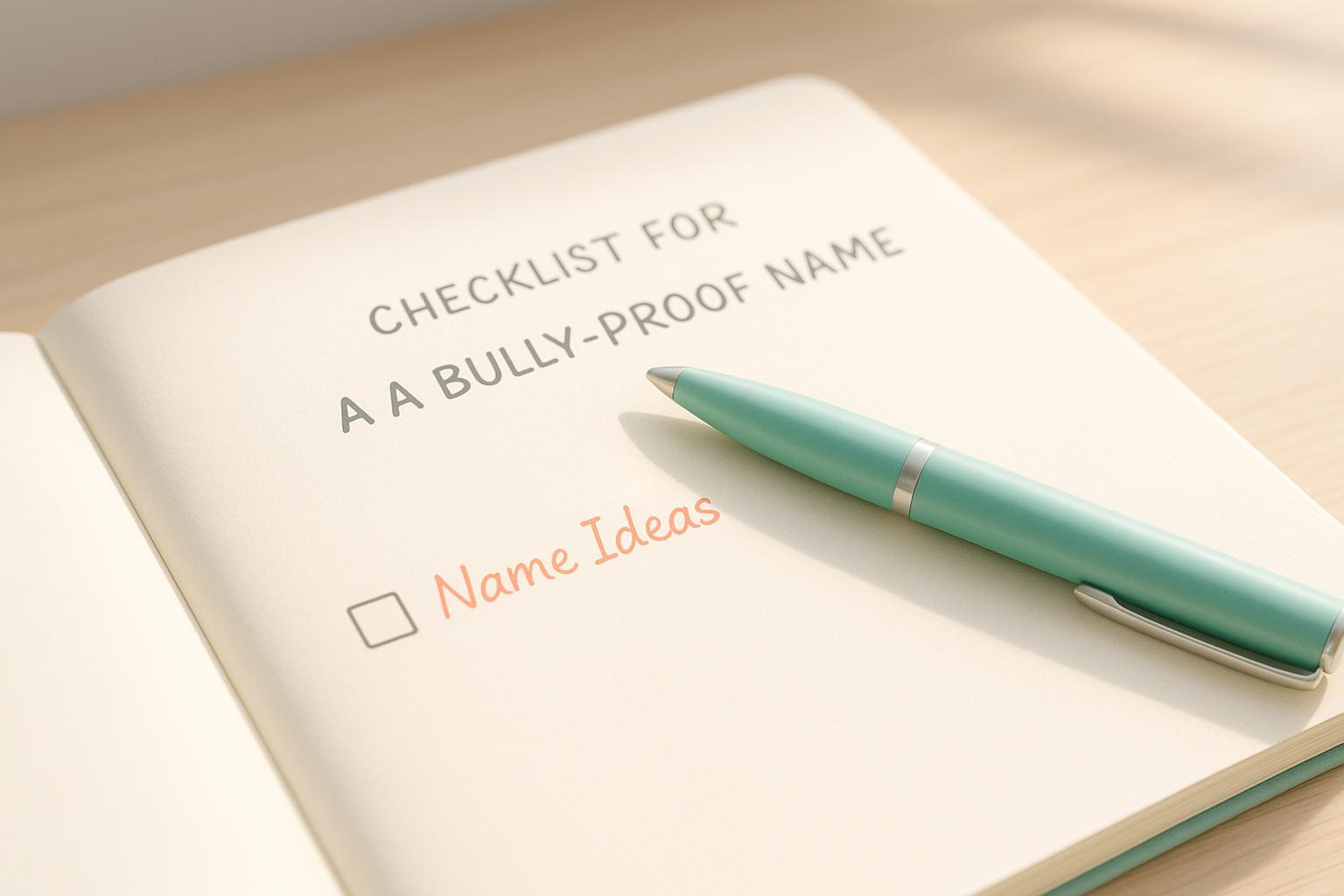 Thumbnail for: Checklist for Choosing a Bully-Proof Name