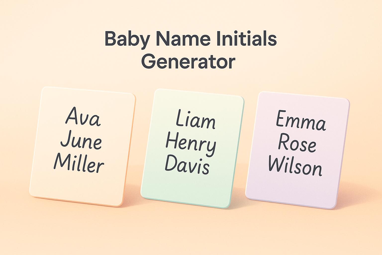 Thumbnail for: Baby Name Initials Generator