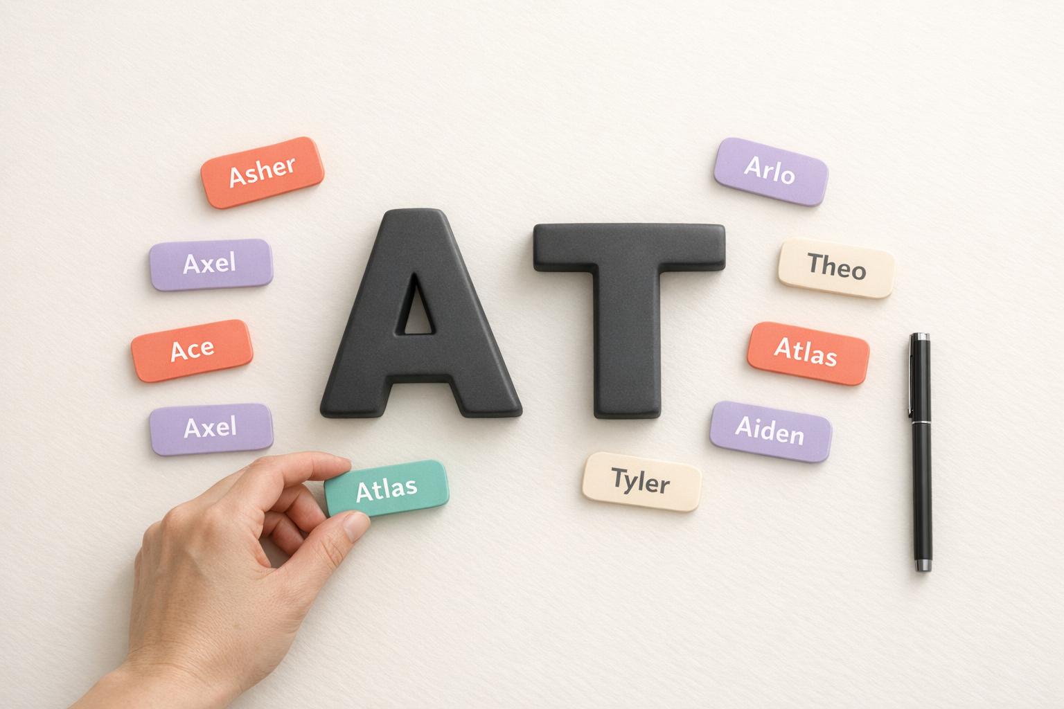 Thumbnail for: Boy names that start with A T – 8 Cool A‑T Starters