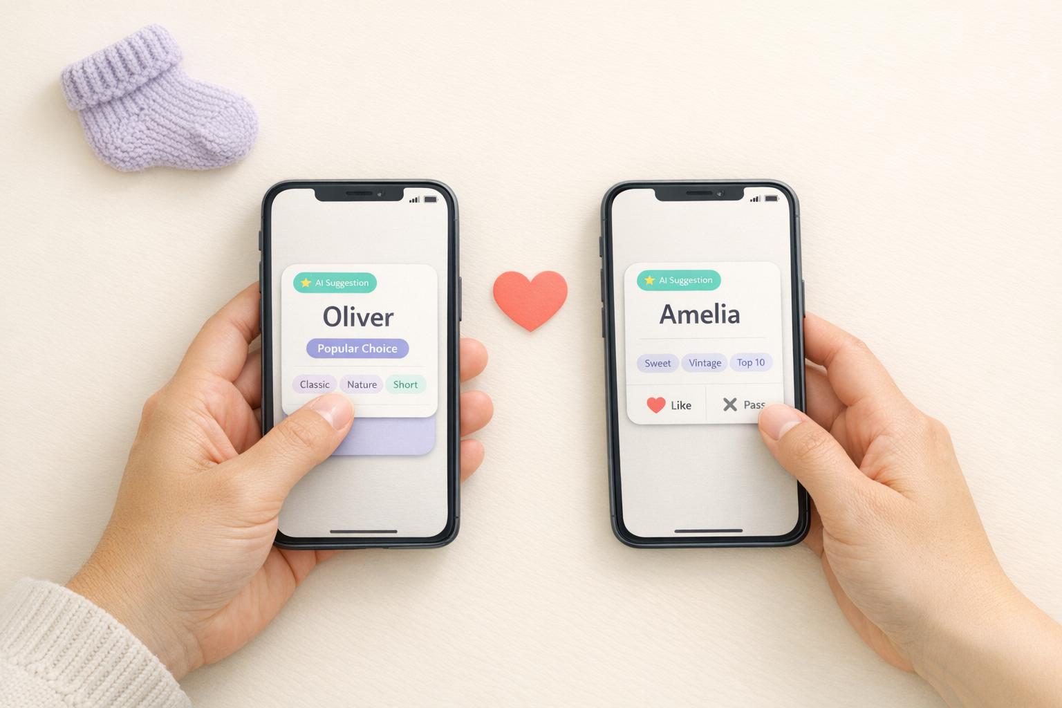 Thumbnail for: What Is a Baby Name Matching App? (And How It Works)