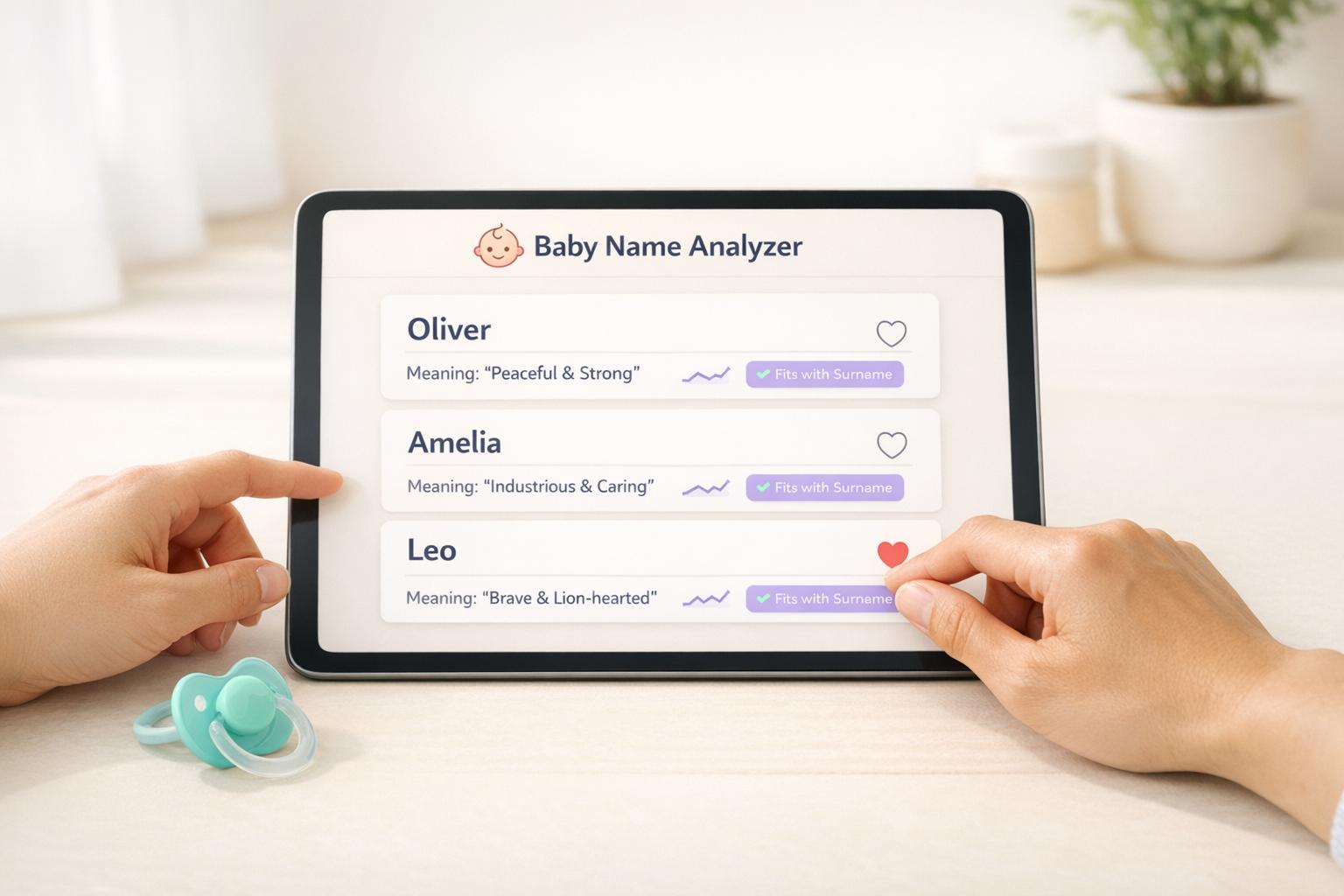 Thumbnail for: What Is a Baby Name Analyzer? (And How It Helps)